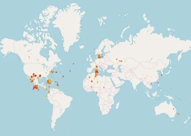 Screenshot Lightningmaps.org