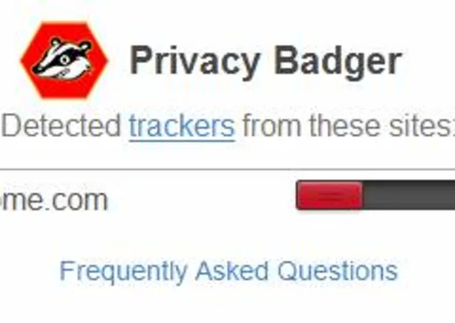 Screenshot Privacy Badger