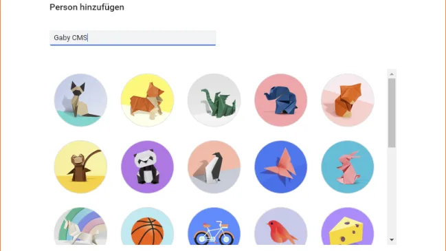 Fügen Sie hier ein neues Profil hinzu