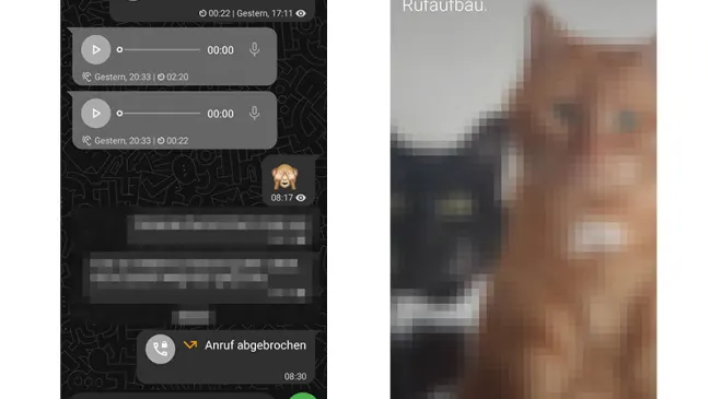 Screenshot Threema auf dem Smartphone
