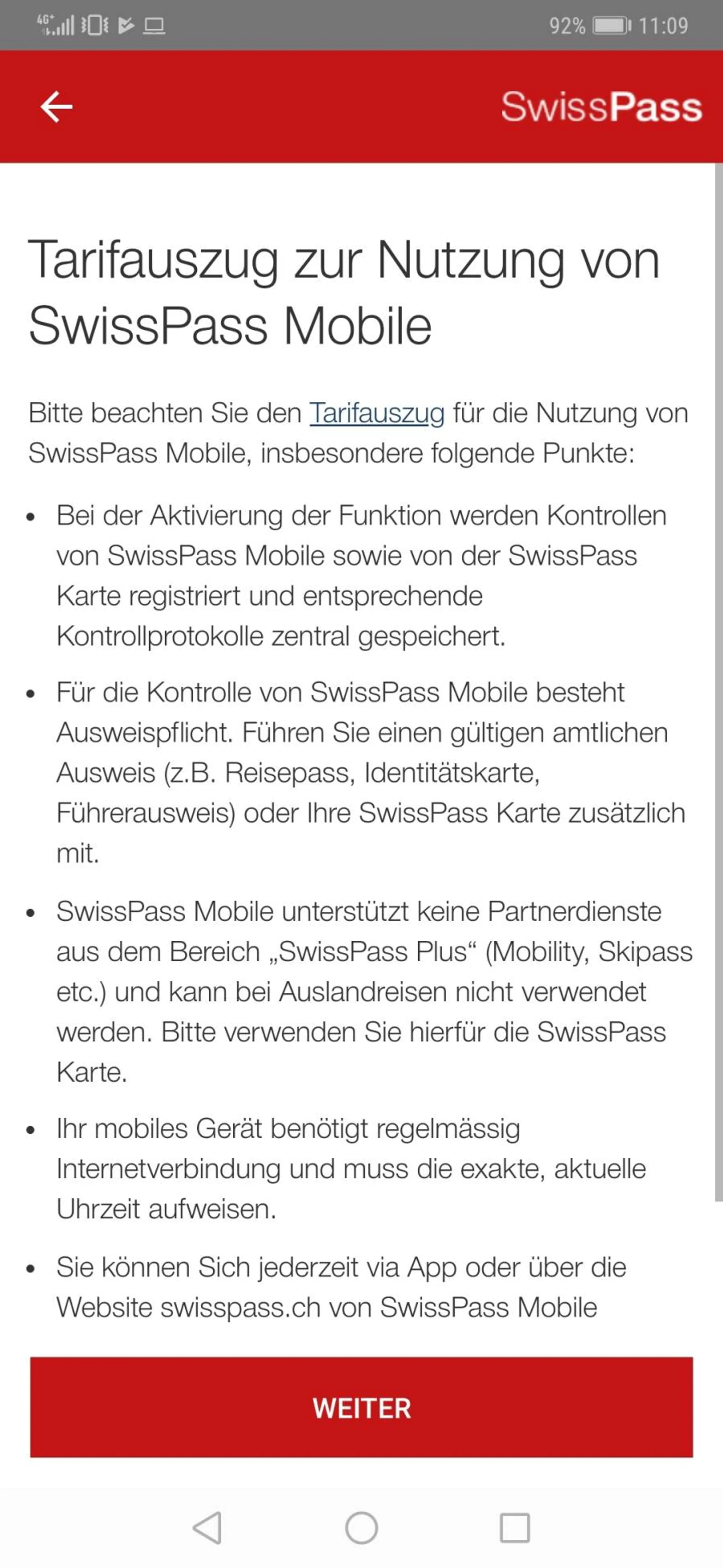 Screenshots Tune-In-App
