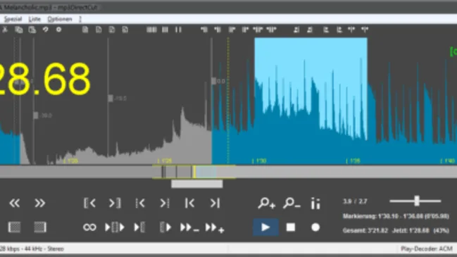 Screenshot MP3DirectCut