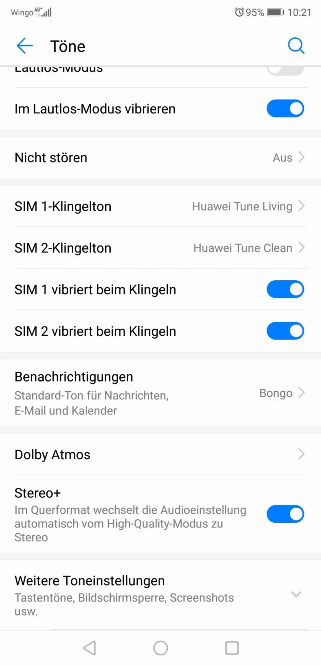 Screenshots Tune-In-App