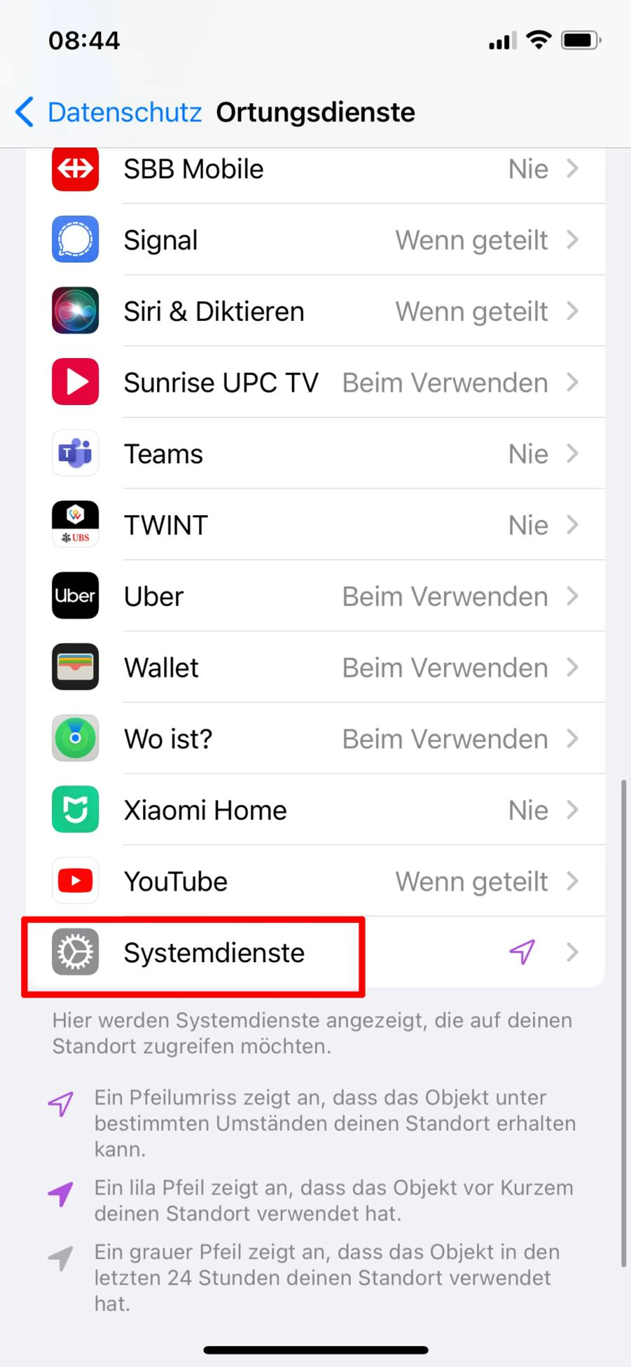Screenshots Tune-In-App