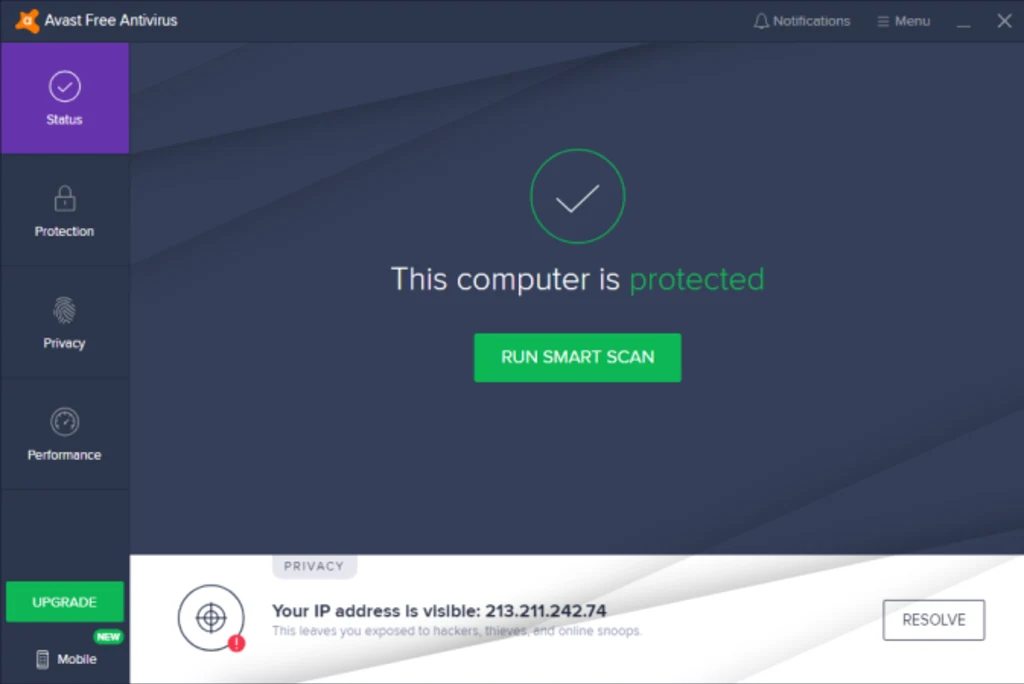 Avast Free Antivirus