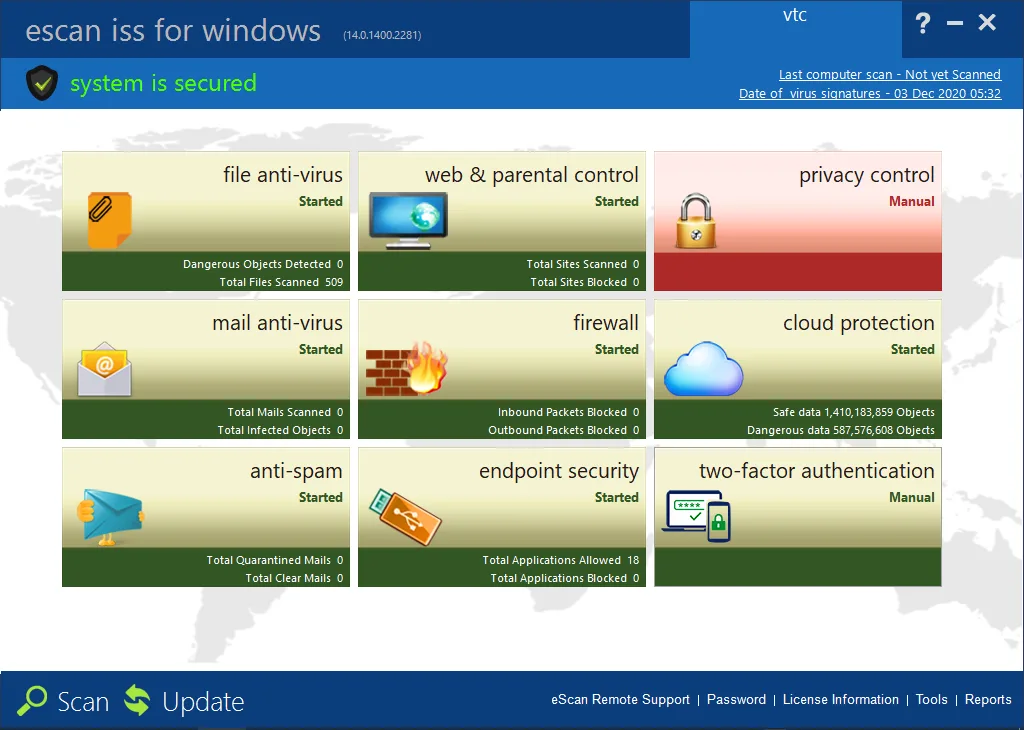 Microworld eScan internet security suite