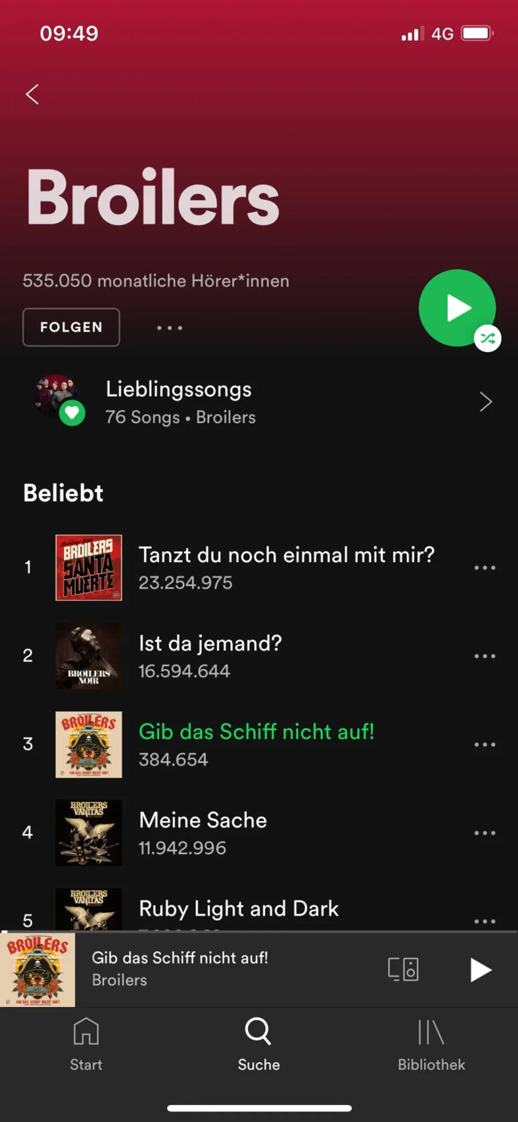 Screenshots Tune-In-App