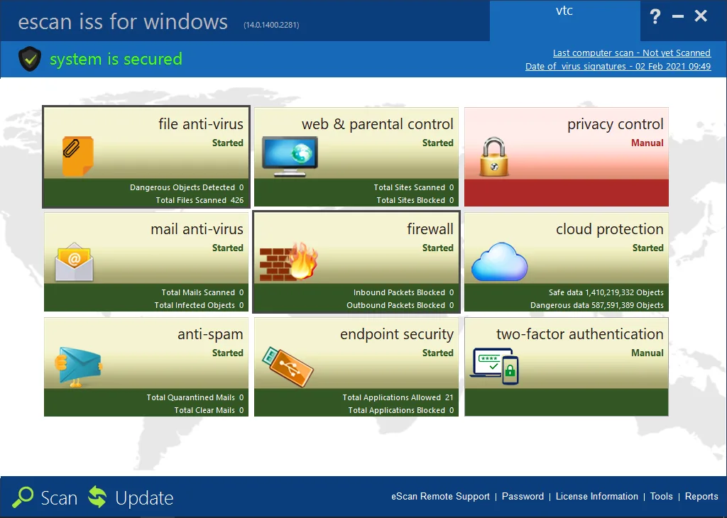 Microworld eScan internet security suite