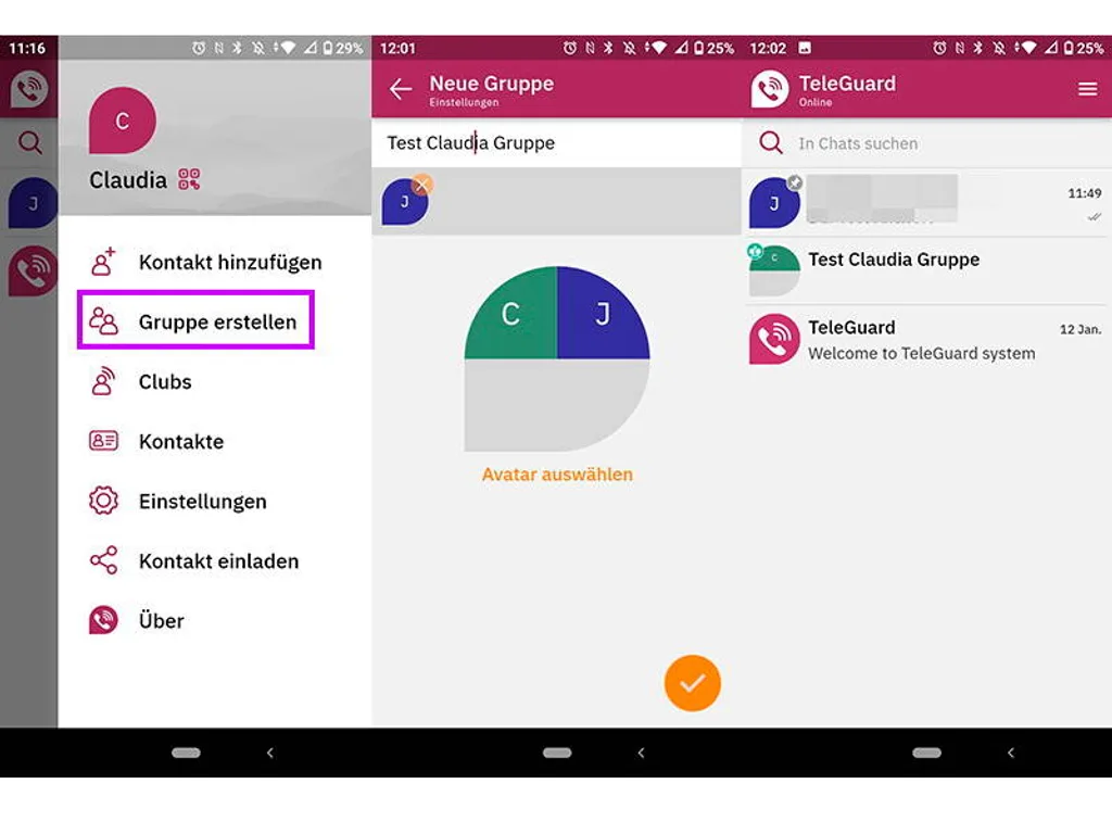 Screenshots Tune-In-App