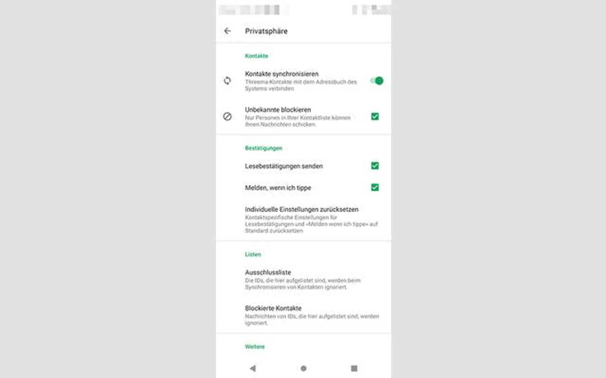 Screenshots Tune-In-App