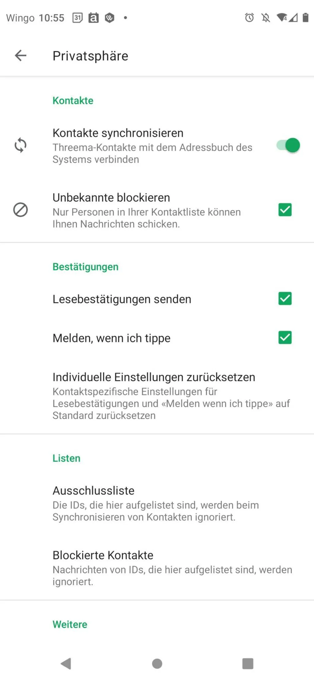Screenshots Tune-In-App