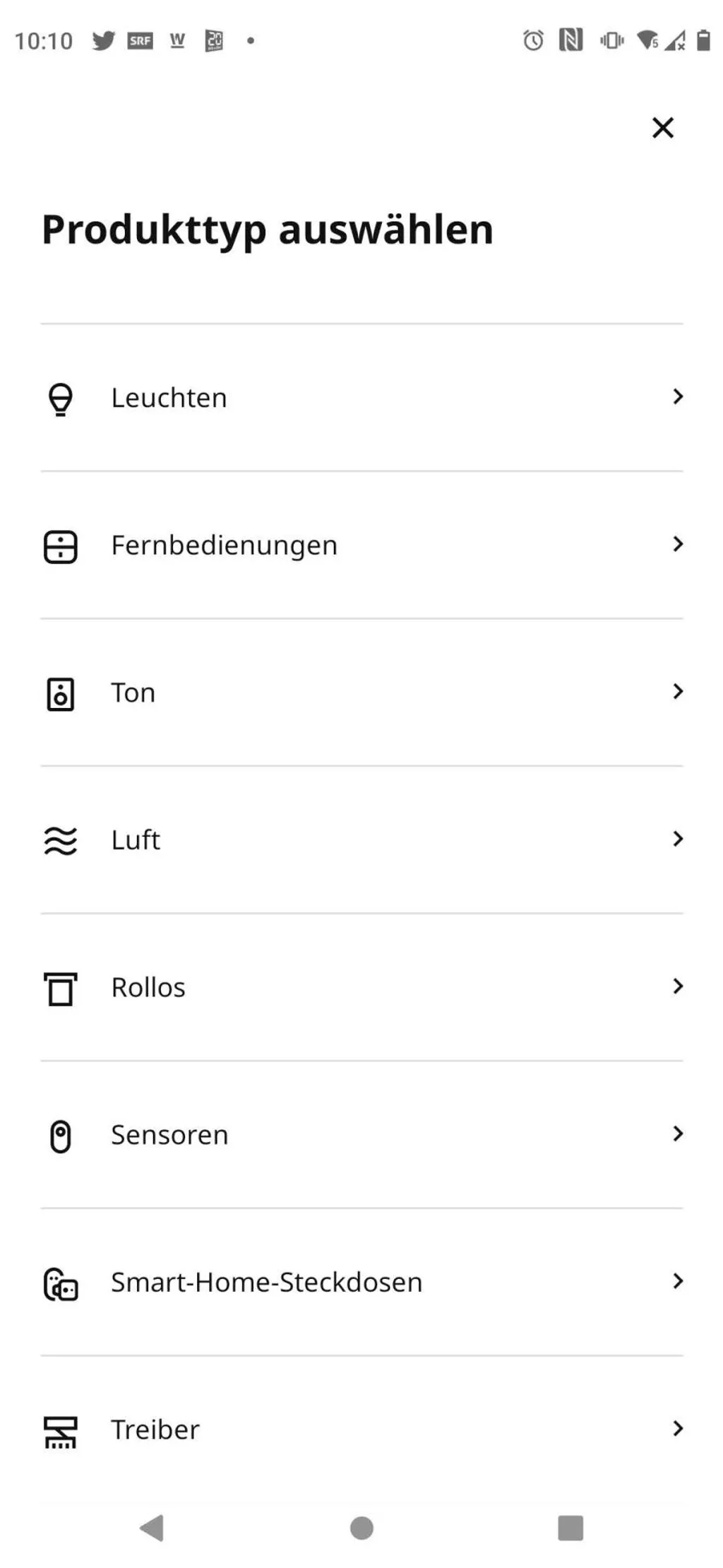 Screenshots Tune-In-App
