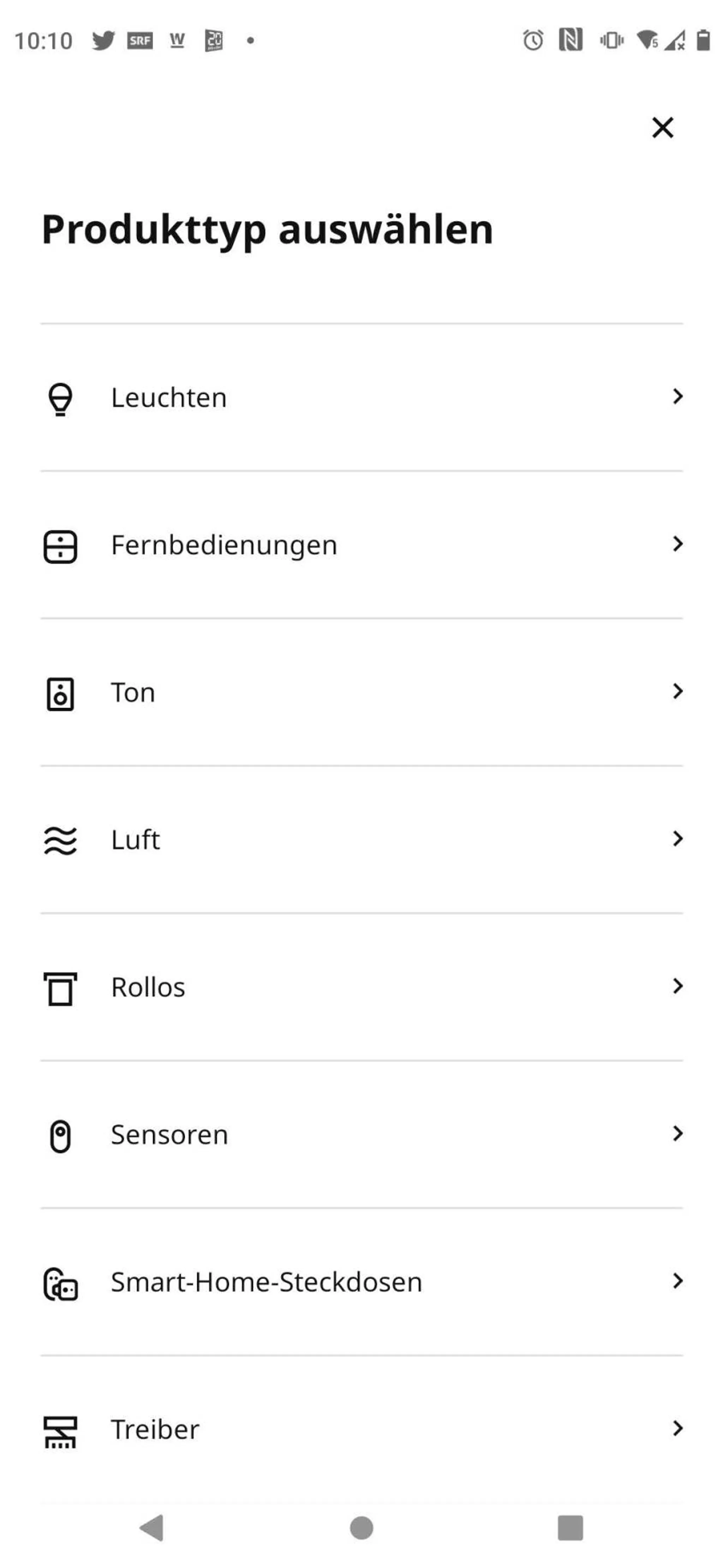 Screenshots Tune-In-App