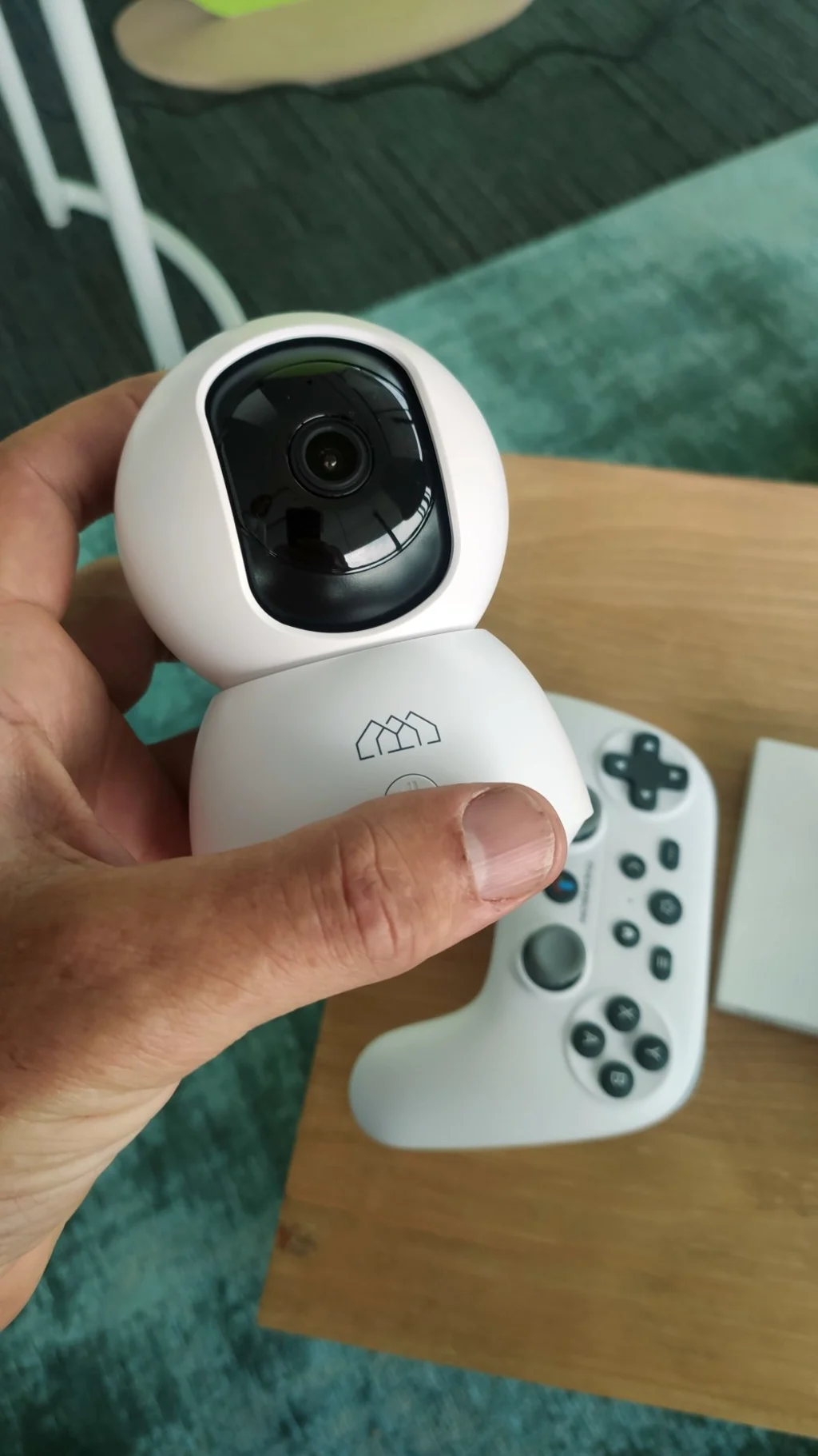 Eine Webcam in Weiss