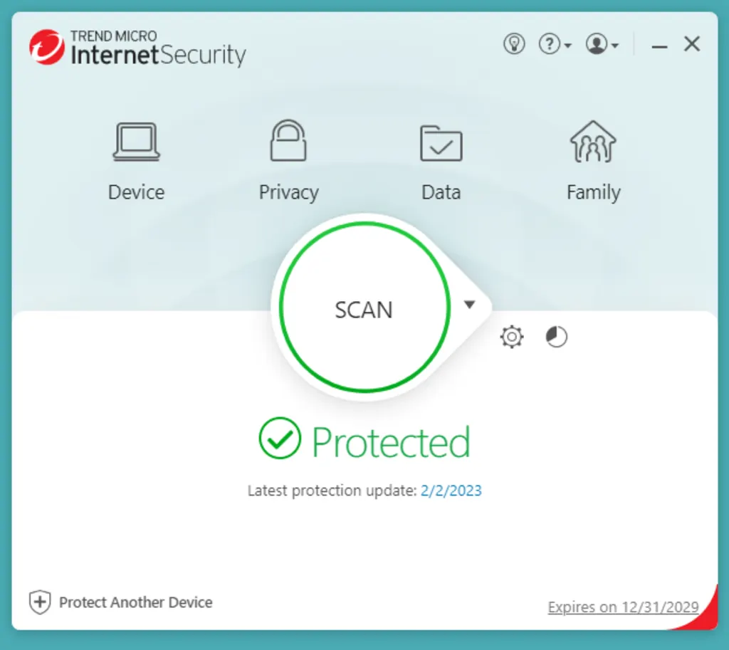 Screenshot Trend Micro