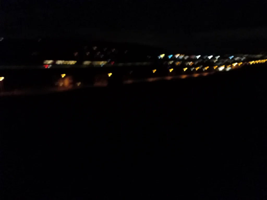 Unscharfes Nacht-Foto