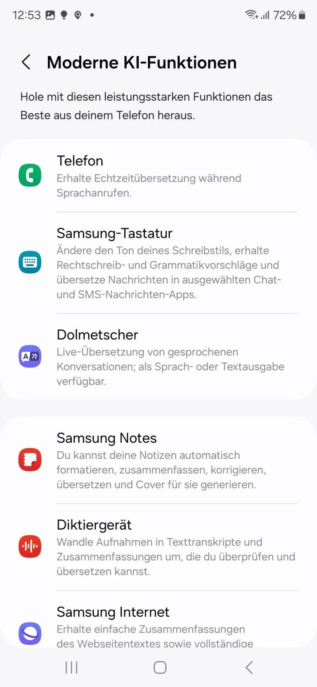 Screenshots Tune-In-App