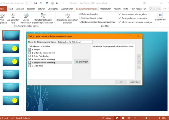 Screenshot PowerPoint-Präsentation