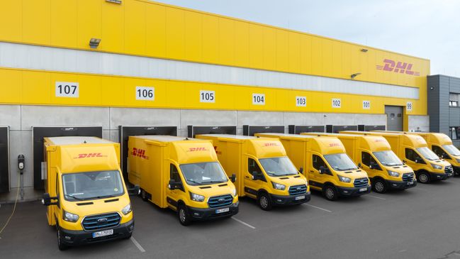 DHL-Fahrzeuge