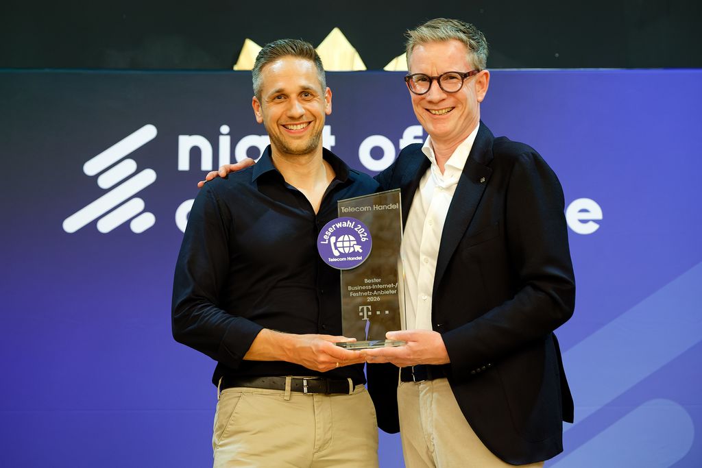 Philipp Sommer und Markus Feldhaus von der Deutschen Telekom 
