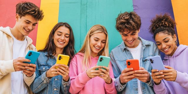 Bunte Smartphones