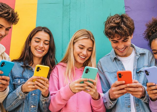 Bunte Smartphones