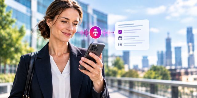 Businessfrau mit Smartphone