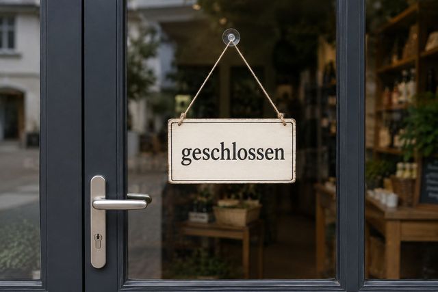 Geschlossener Laden
