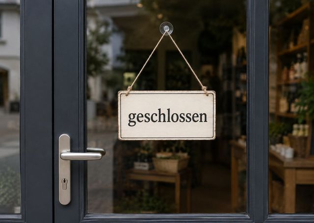 Geschlossener Laden
