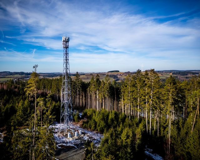 5G-Antenne von O2 in Gefrees