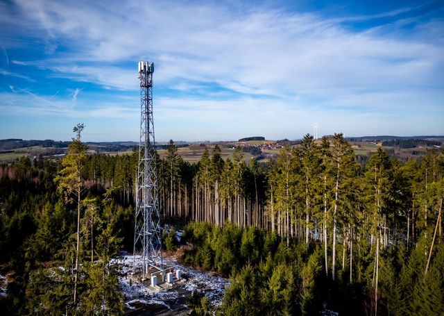 5G-Antenne von O2 in Gefrees