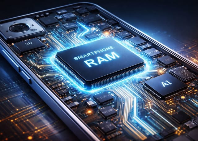 Speicherchip im Smartphone