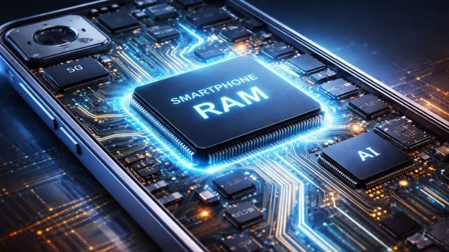 Speicherchip im Smartphone