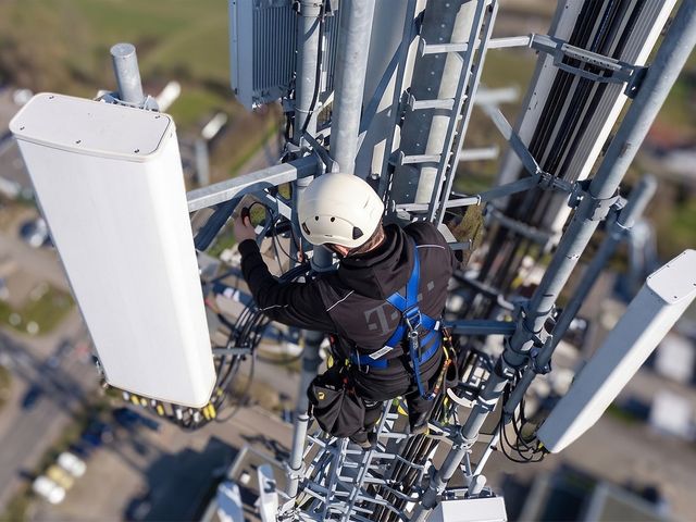 Ausbau eines Funkturms der Telekom