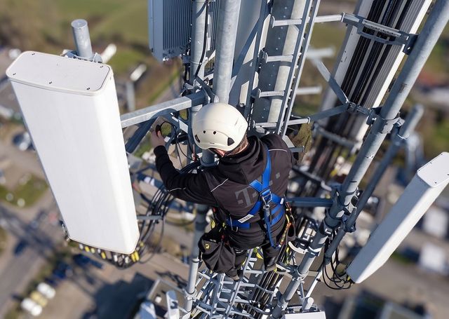 Ausbau eines Funkturms der Telekom
