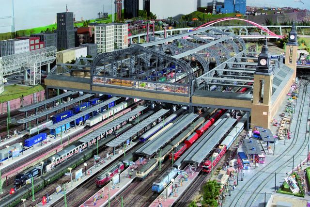 Modelleisenbahnanlage im Miniatur Wunderland Hamburg
