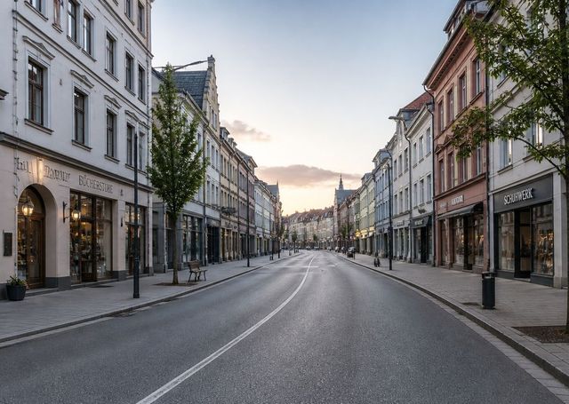 leere Einkaufsstraße