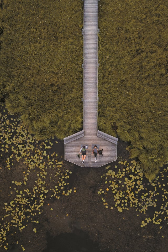 Blick auf eine Brücke aus dem 20. Jahrhundert