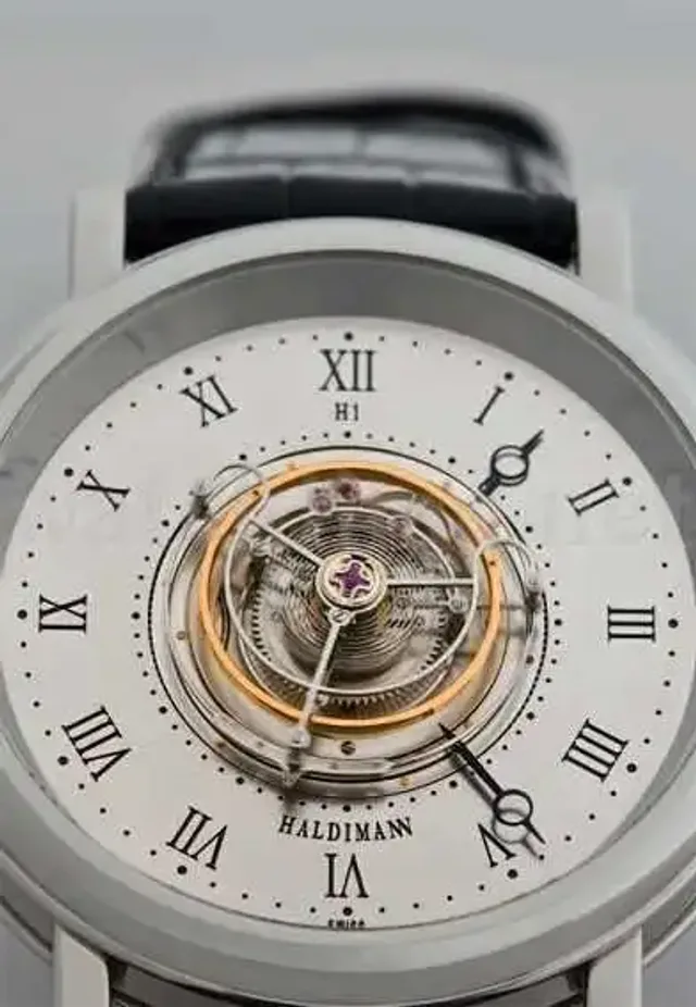 Haldimanns erste Armbanduhr: die H1 mit Zentraltourbillon