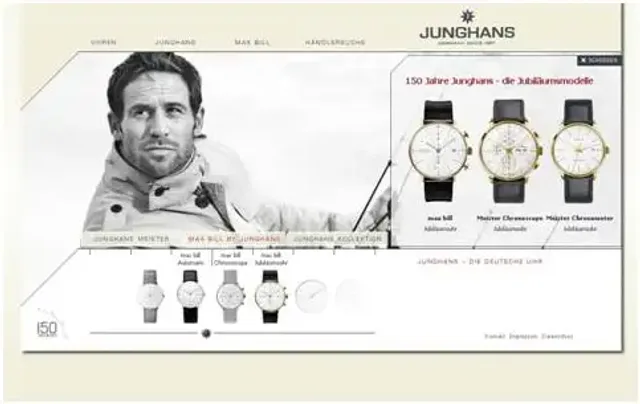 Die neue Website von Junghans