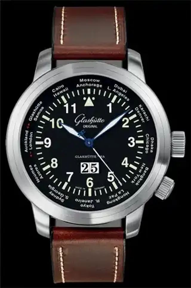 Fliegeruhr Navigator Worldview von Glashütte Original