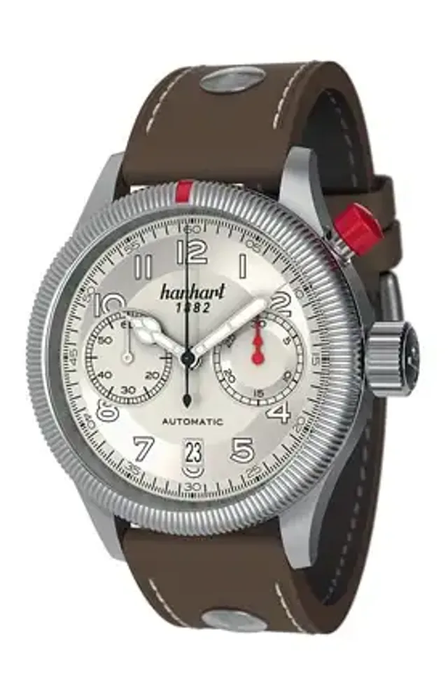 Hanhart Pioneer MonoControl: Die Lünette ist hier in beide Richtungen drehbar