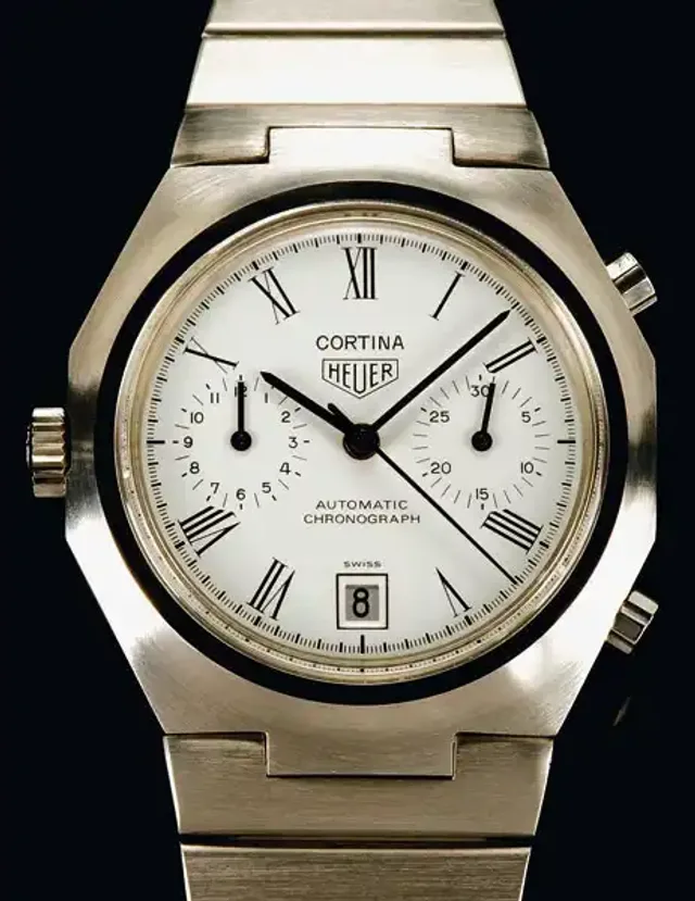 Uhrenmodell_Cortina_Heuer_weiss