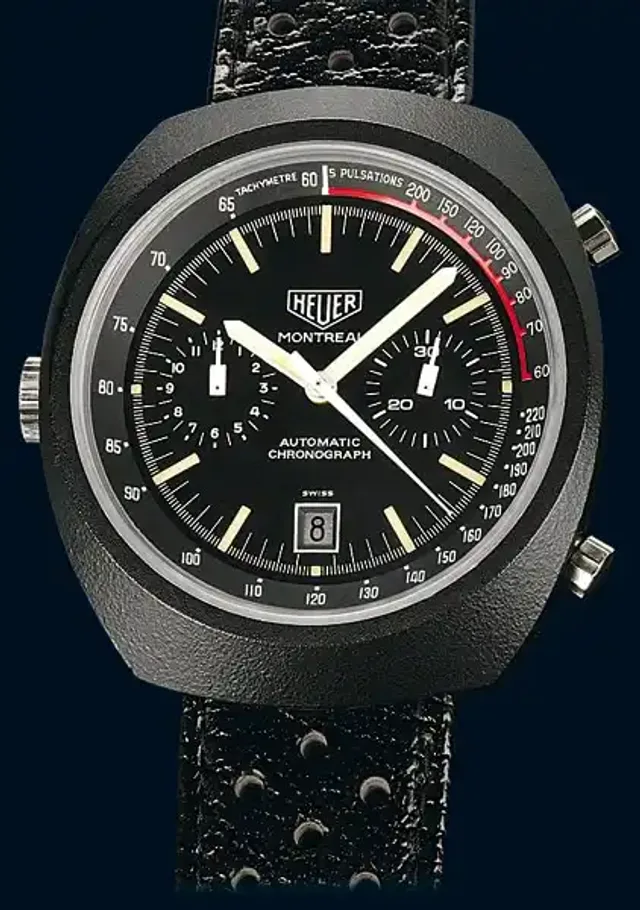 Uhrenmodell_Montreal_Heuer_schwarz
