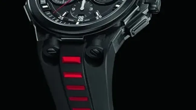 Schwarz mit roten Akzenten: der Chronograph C2 von Concord