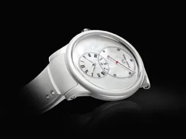 Schlicht in Weiß: die Grande Seconde Céramique Nacre von Jaquet Droz