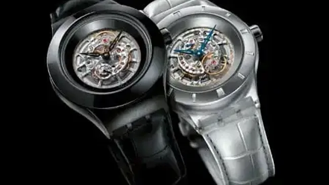 Materialmix mit Handaufzug: die Diaphane One von Swatch