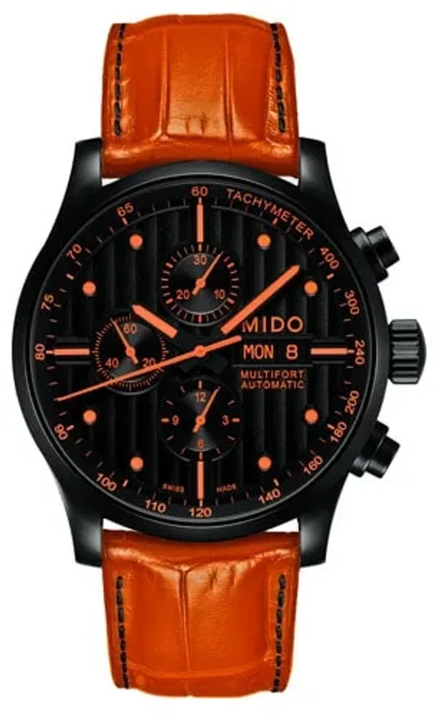 Sportlich in Schwarz und Orange: der Multifort Chrono Special Edition