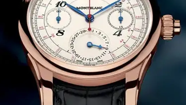 Das Uhrenmodell Montblanc Collection Villeret 1858 Vintage Tachy Date