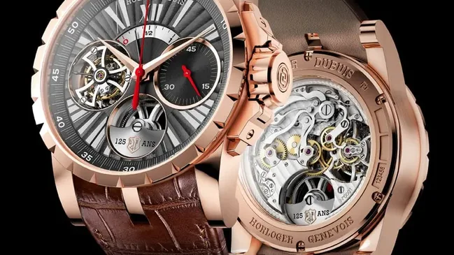 Ein-Drücker-Chronographen mit einem fliegenden Tourbillon von Roger Dubuis